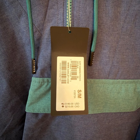 OAKLEY S/M Surf Changing Poncho Color Blue Size Small/ Medium - Picture 5 of 5